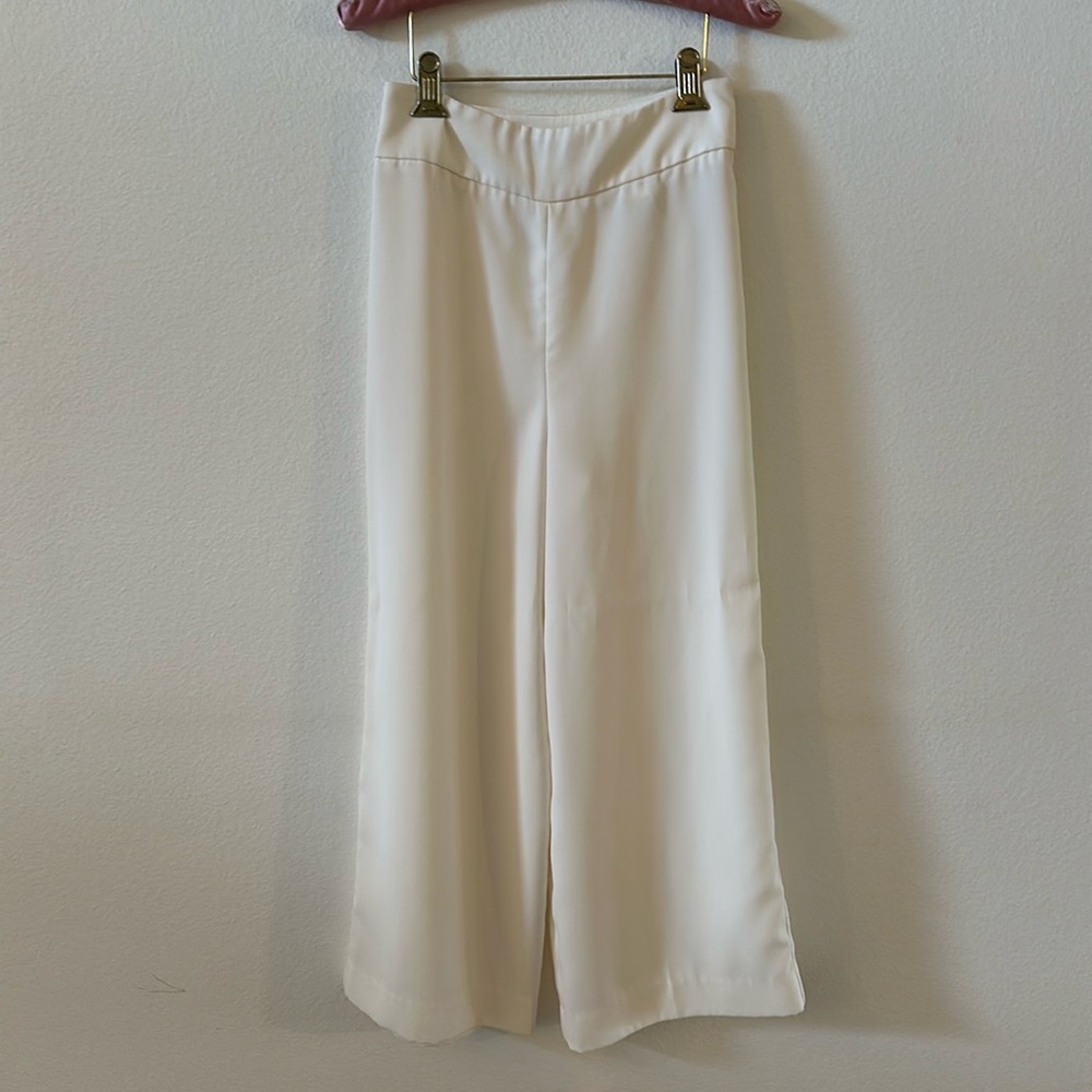 Express Cropped Culottes Size 0 Cream